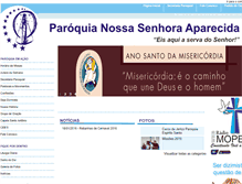 Tablet Screenshot of paroquiansasjc.org.br
